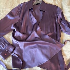 Ann Taylor Silk Wrap Blouse